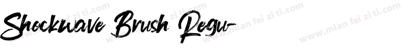 Shockwave Brush Regu字体转换